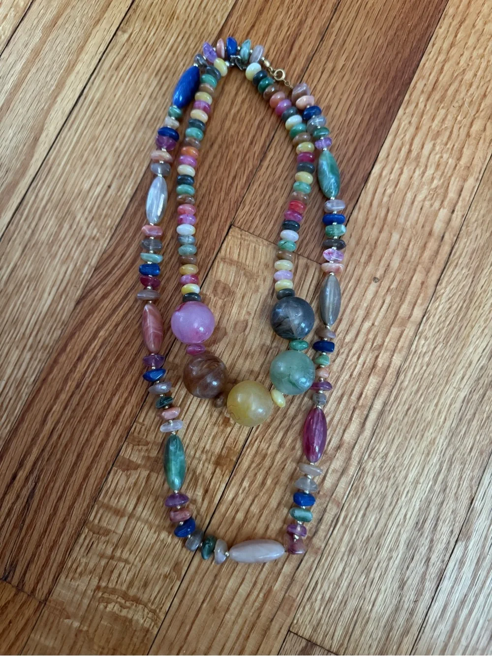 Vintage Multicolor Beaded Women’s Necklaces - Colorful Beads